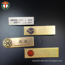 Cheap Custom Metal Laser Engraving Name Plate Badges